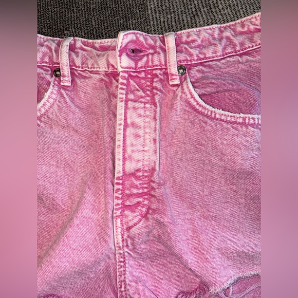 Zara Bright Pink Jean Shorts - Picture 10 of 10